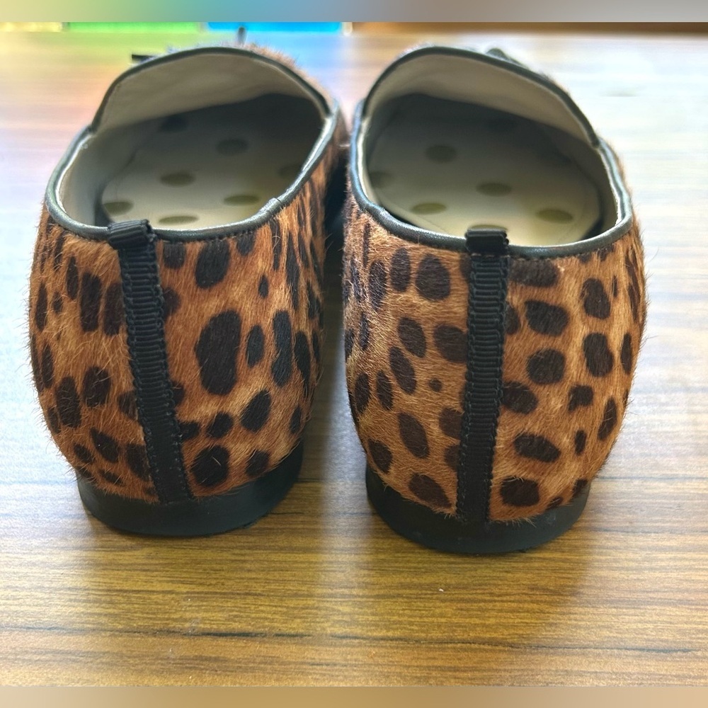 Boden Calf Hair Leopard Tassel Loafer Size 5.5 Animal‎ Print Ines Flats - Picture 4 of 10